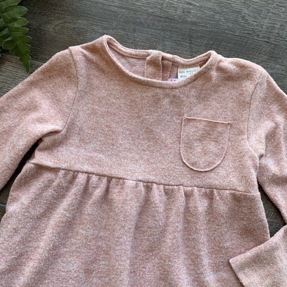 Zara BabyGirl Pink Sweater Dress - Picture 3 of 8